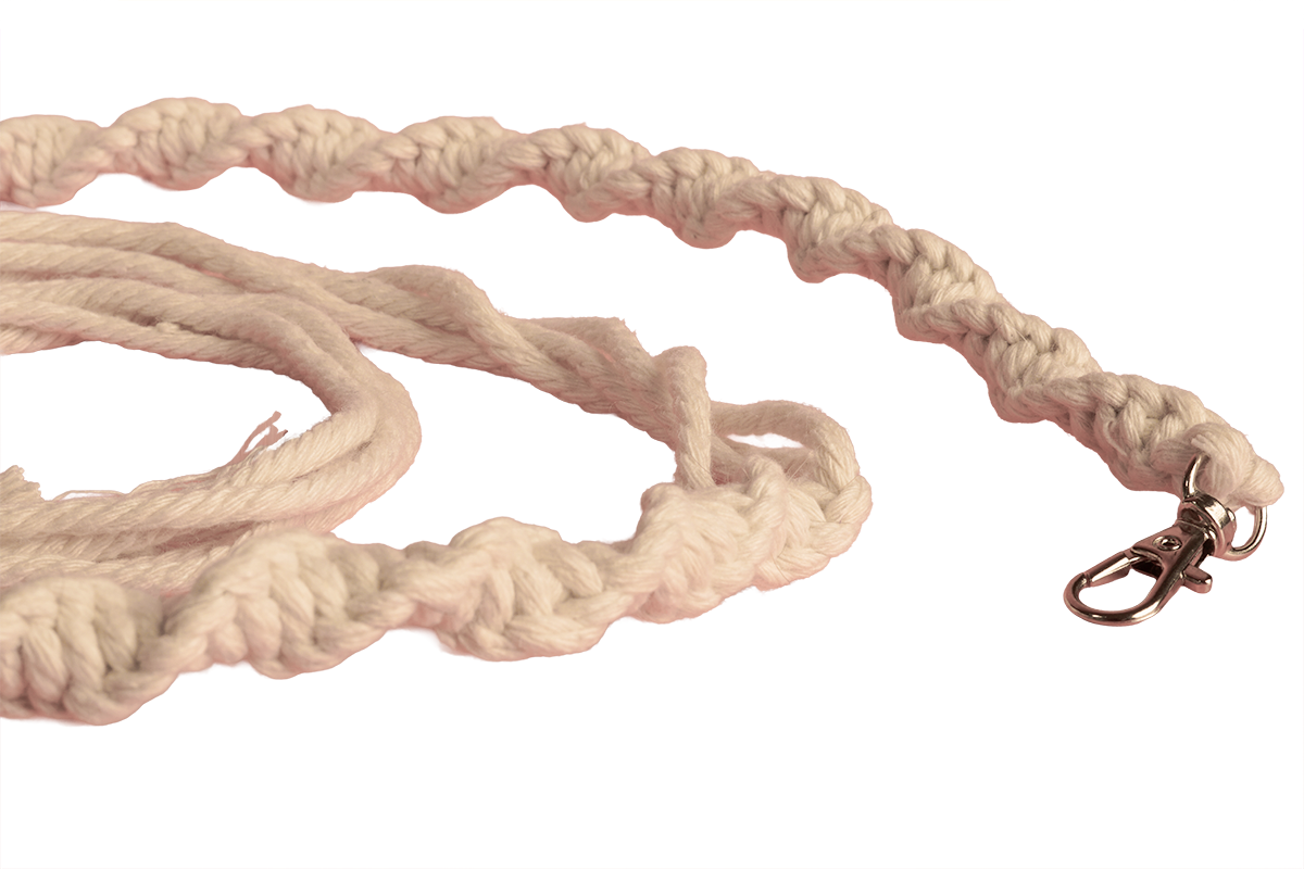 Macrame Wand Cat Toy Cream