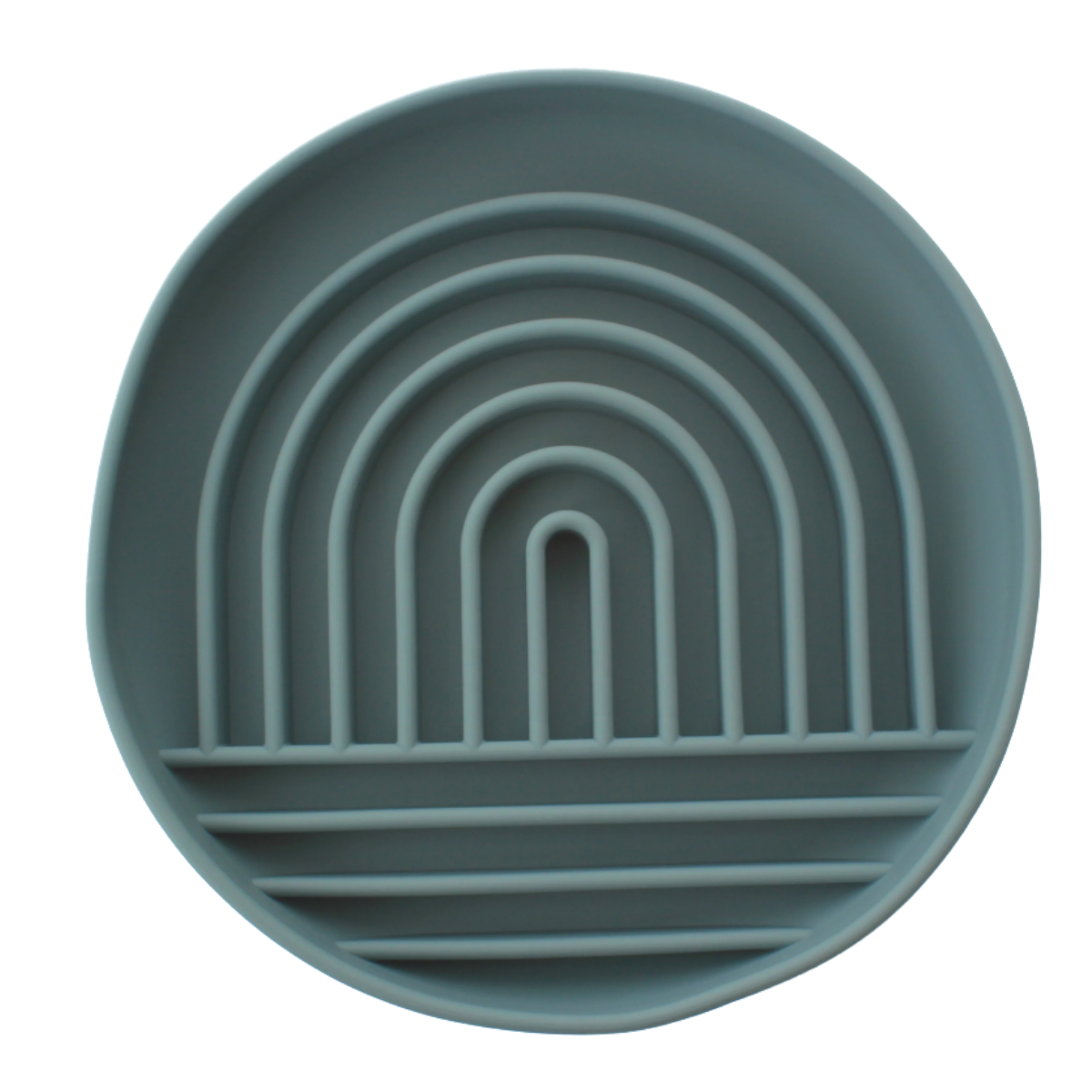 Silicone Slow Feeder Cat Bowl Slate